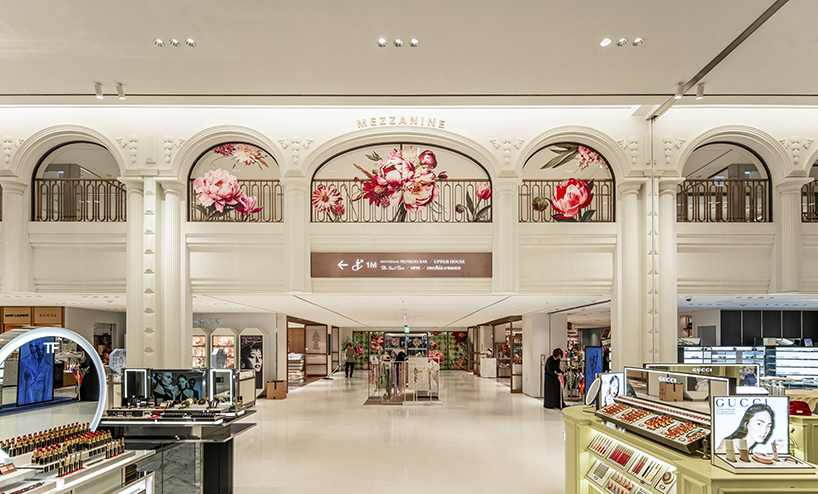 AI-driven floral graphics visualize seasonal retail campaign for south korean department store