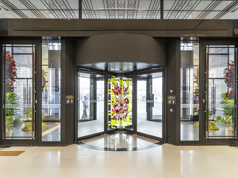 AI-driven floral graphics visualize seasonal retail campaign for south korean department store