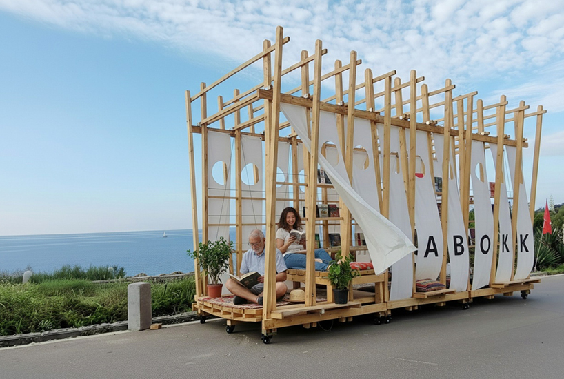 modular seaside mobile library travels across fishing villages in china