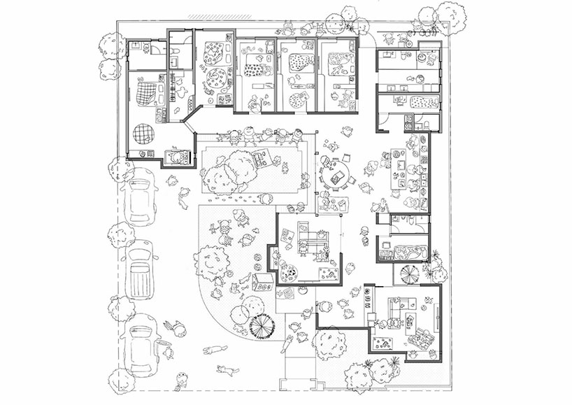 hyperbolic roof composed of curved timber slats tops concrete residence in taiwan