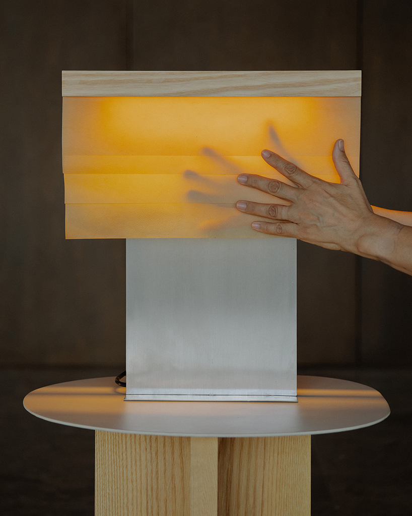 cultivated cellulose and layered ash shape series of horizon-inspired lighting - 6