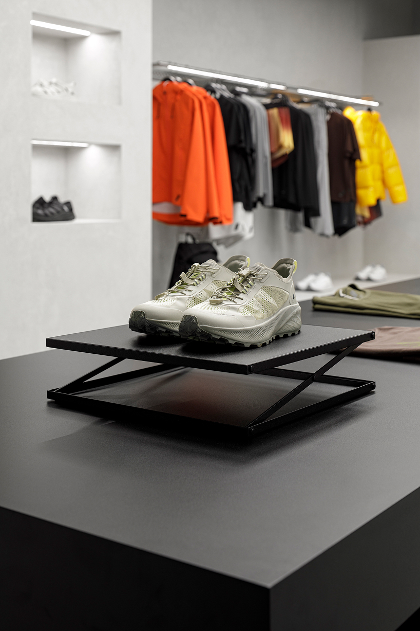 backlit metallic grid illuminates zara's hybrid retail space in rotterdam