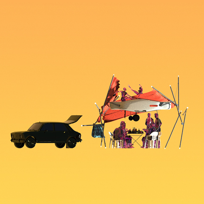 nomad&rsquo;s automobile imagines future of mobility with hybrid habitat-vehicle unit