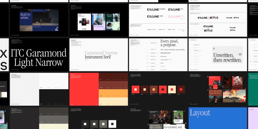 Eyeline, el icónico estudio de efectos visuales de Netflix, presenta una nueva identidad de marca global diseñada por Los York