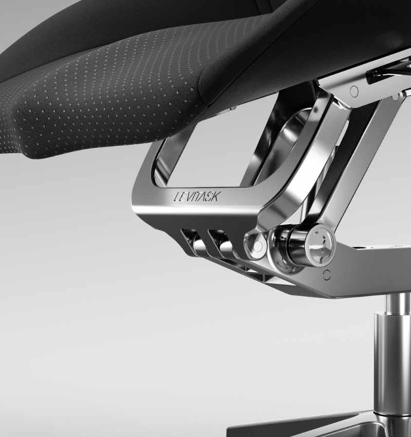 levitask vision chair's open hip angle design challenges 50 years of flawed ergonomics