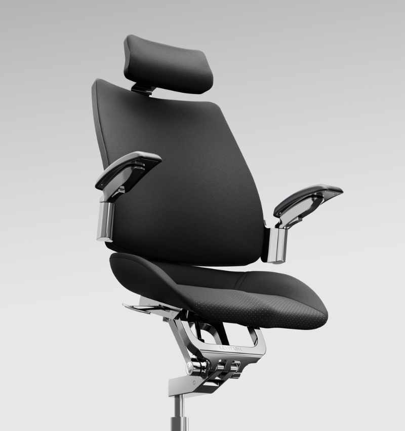 El diseño de cadera abierta de la silla Levitask Vision desafía 50 años de ergonomía defectuosa