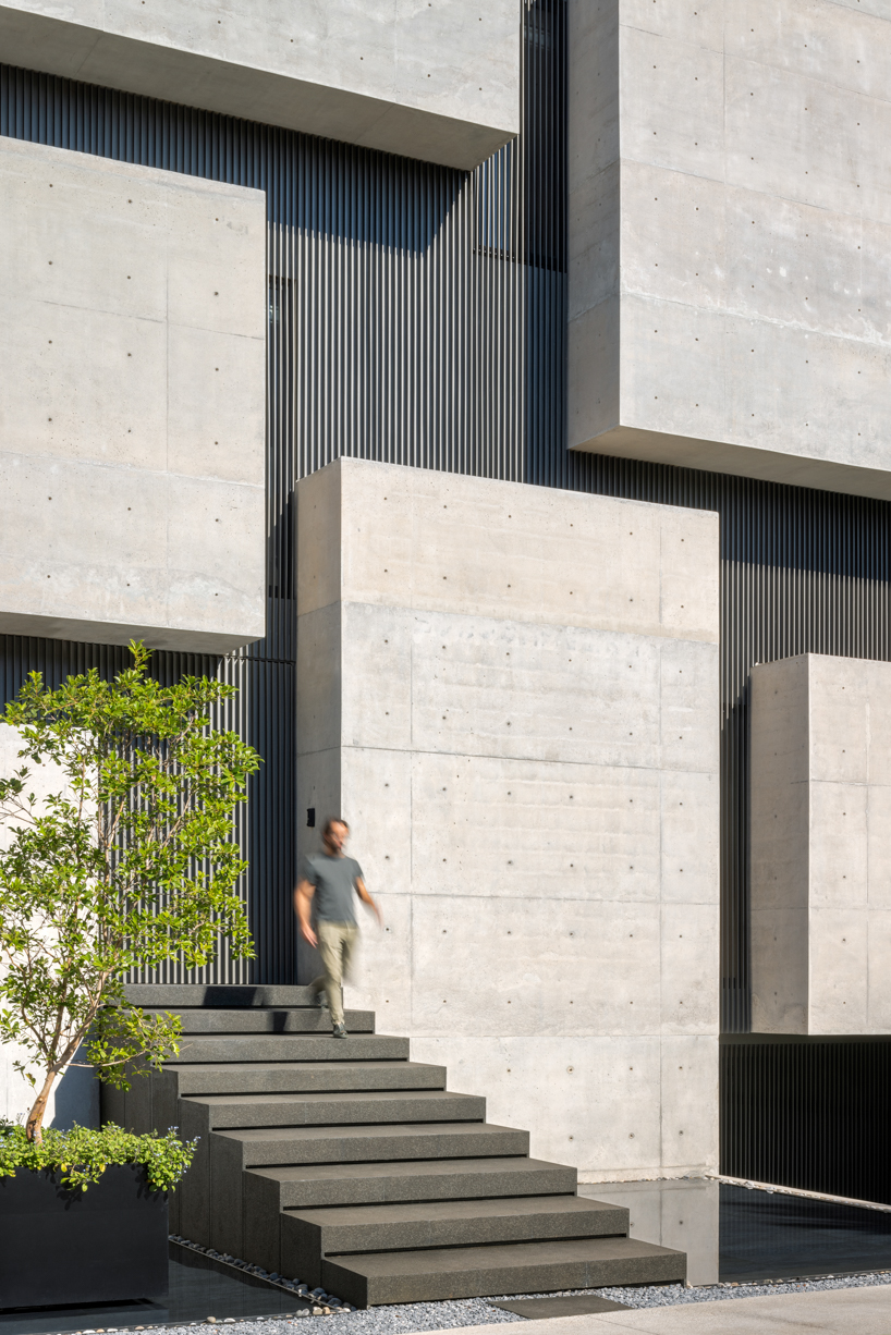 six extruded concrete volumes sculpt brutalist villa&rsquo;s facade in mexico city