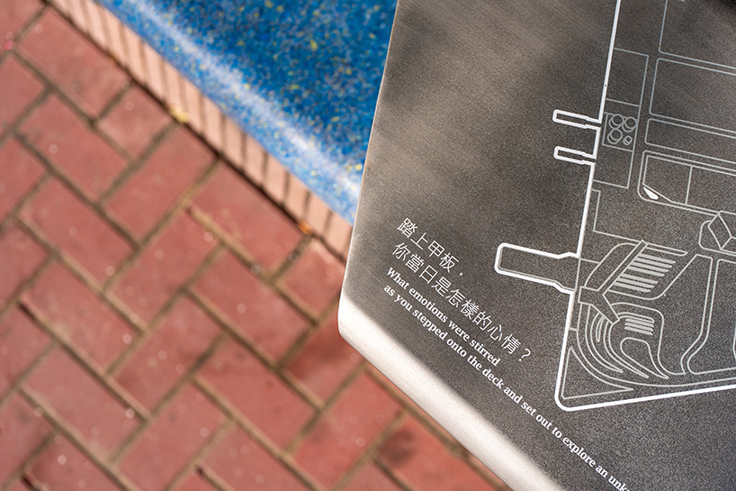 helical urban furniture made from upcycled surgical masks runs along hong kong’s lost coast