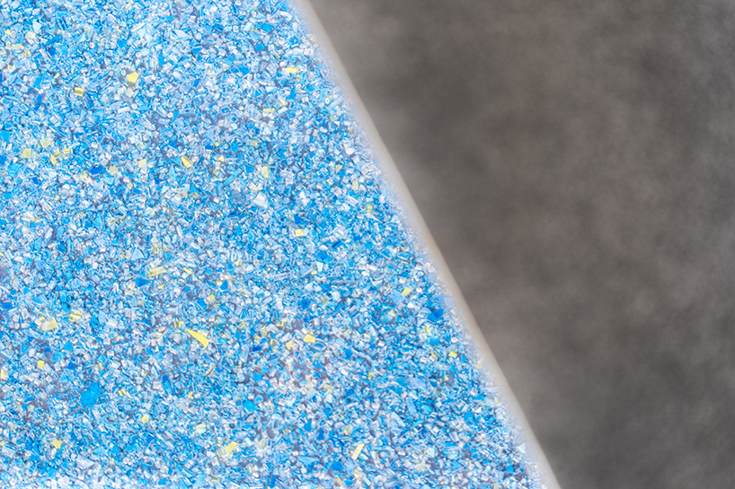 helical urban furniture made from upcycled surgical masks runs along hong kong’s lost coast