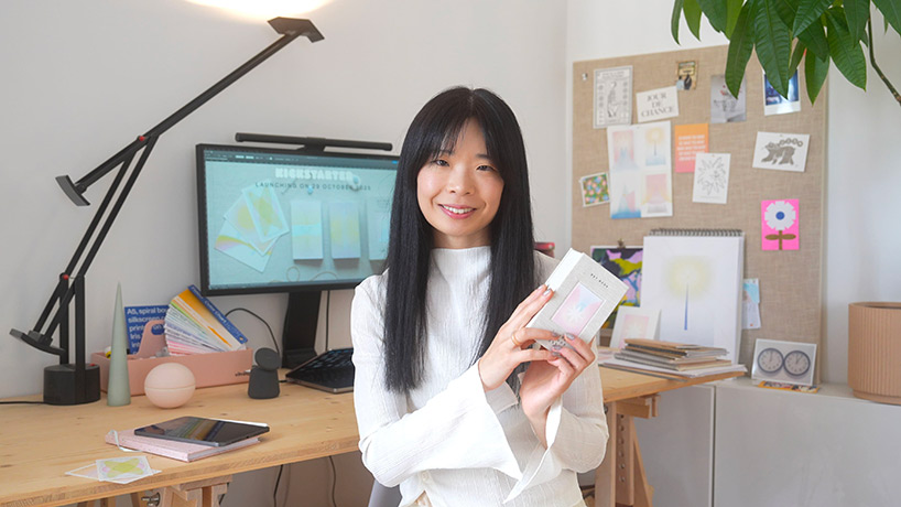 pastel-toned abstract compositions shape minimalist mellow schema tarot deck