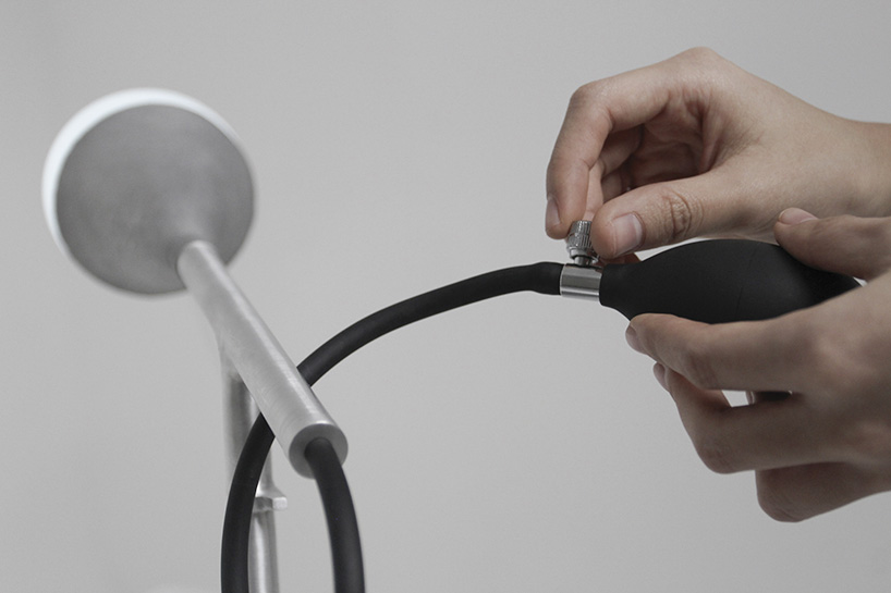 La serie de iluminación interactiva utiliza presión de aire para activar estructuras de luz inflables