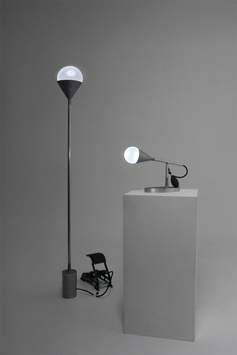 La serie de iluminación interactiva utiliza presión de aire para activar estructuras de luz inflables