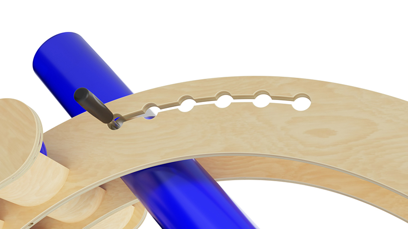 wooden boccia ramp encourages inclusive play for children with and without disabilities