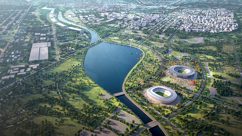 porous urban framework shapes landscape-driven mongolian city masterplan proposal