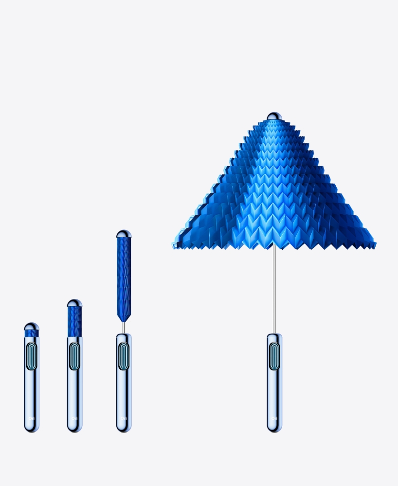 meet ori: the world's first frameless umbrella that unfolds like origami
