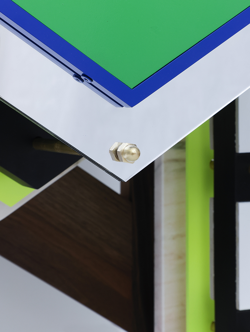 a sculptural side table inspired by handwritten love letters and the letter M - 6