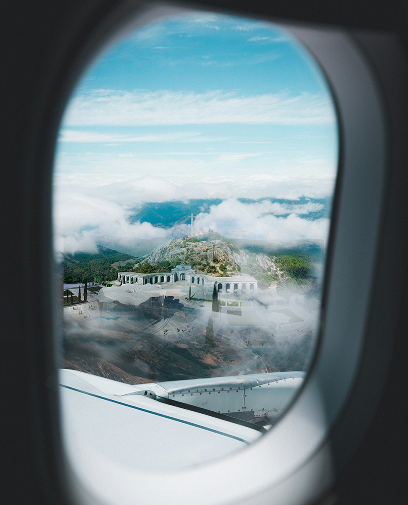 thin stone carves sculptural cathedral emerging from spanish mountains