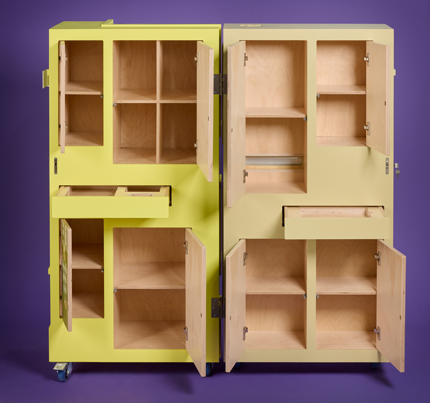 paul&albert turn dutch front doors into sculptural cabinet for citizen participation in assen - 7
