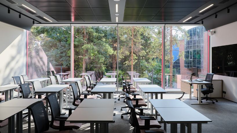 metal sawtooth roof tops renovated narxoz university business school in almaty