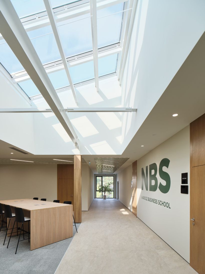 metal sawtooth roof tops renovated narxoz university business school in almaty