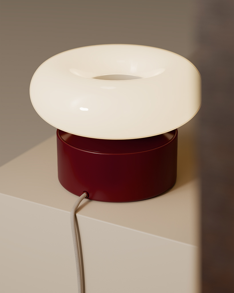 donut portable lighting unit enables hybrid lamp to shift between indoor and outdoor use