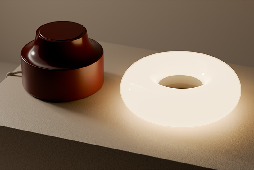 donut portable lighting unit enables hybrid lamp to shift between indoor and outdoor use