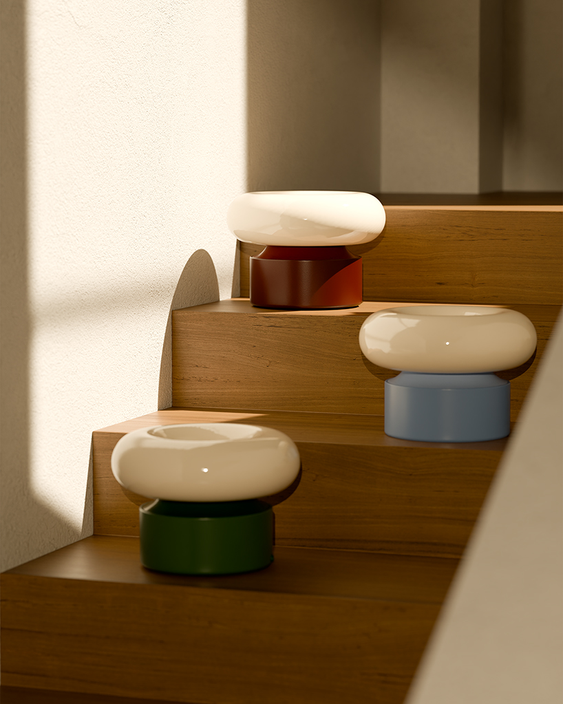 donut portable lighting unit enables hybrid lamp to shift between indoor and outdoor use