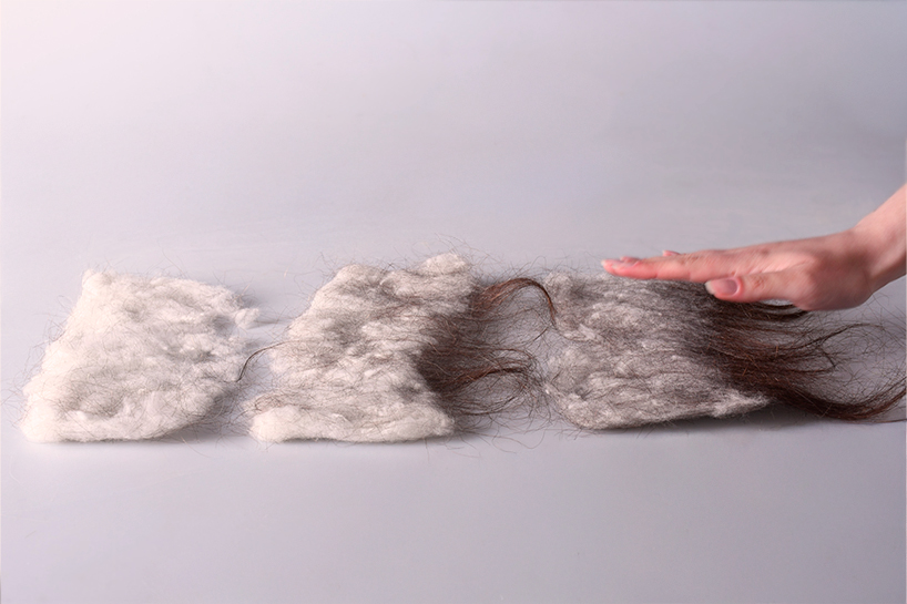 recontextualizing human hair waste as potential raw material for design