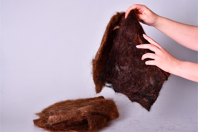 recontextualizing human hair waste as potential raw material for design