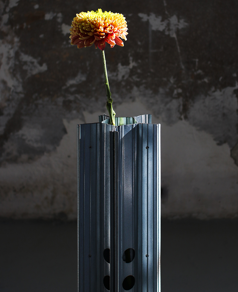 drywall collection recasts industrial waste as chairs, lighting and sculptural vases
