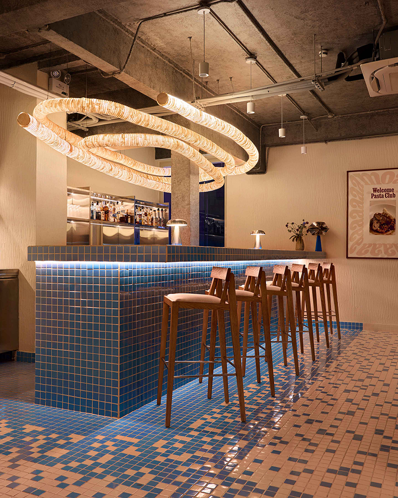 mosaic gradients and graphic pasta motifs animate restaurant&rsquo;s interiors in vietnam - 5