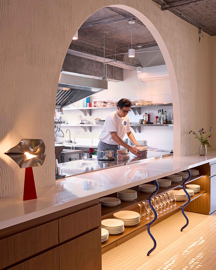 mosaic gradients and graphic pasta motifs animate restaurant&rsquo;s interiors in vietnam - 6