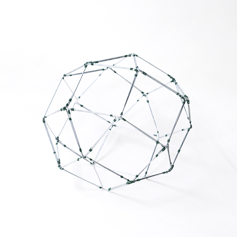 pleated fabric shapes aoi&rsquo;s structural lighting form - 4