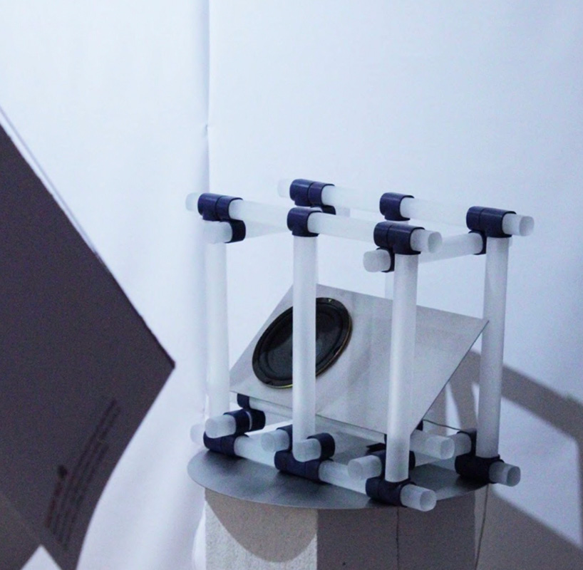 glass loudspeaker draws from uk grime music scene and brutalist architecture - 10