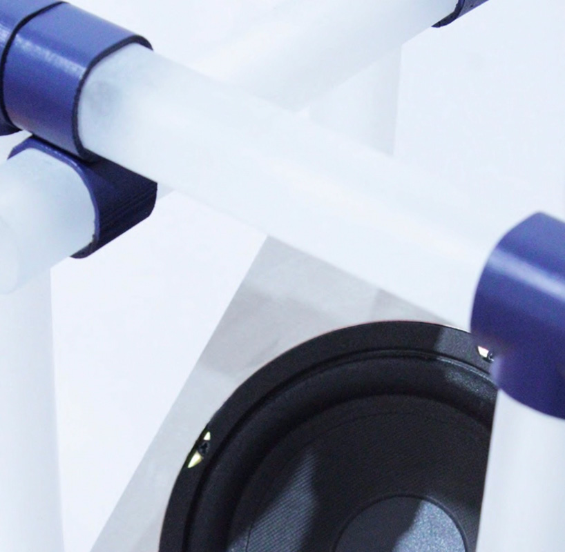 glass loudspeaker draws from uk grime music scene and brutalist architecture - 2