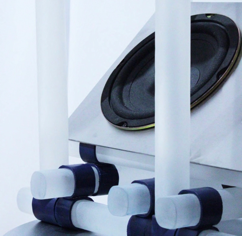 glass loudspeaker draws from uk grime music scene and brutalist architecture - 3