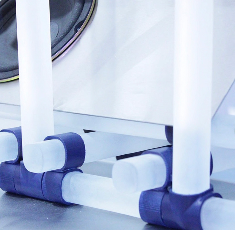 glass loudspeaker draws from uk grime music scene and brutalist architecture - 6