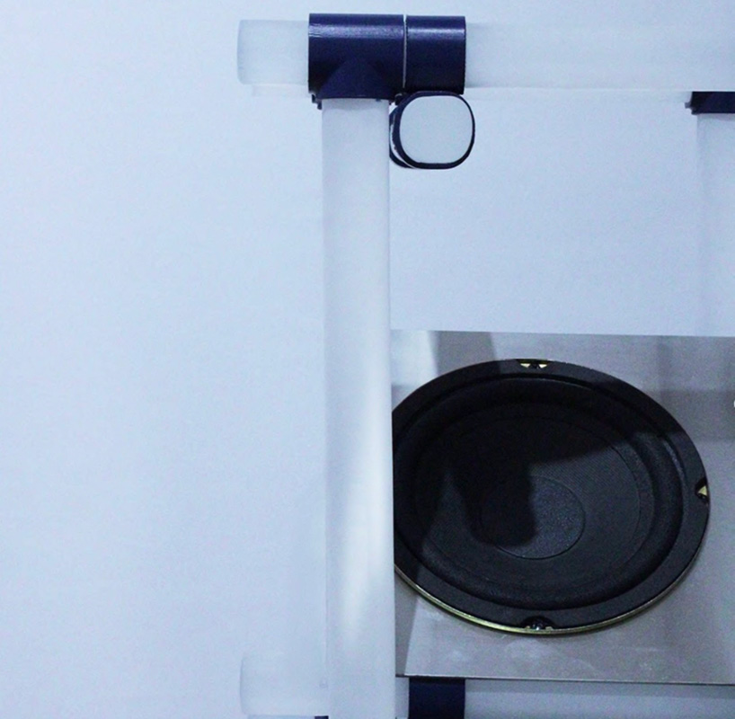 glass loudspeaker draws from uk grime music scene and brutalist architecture - 7