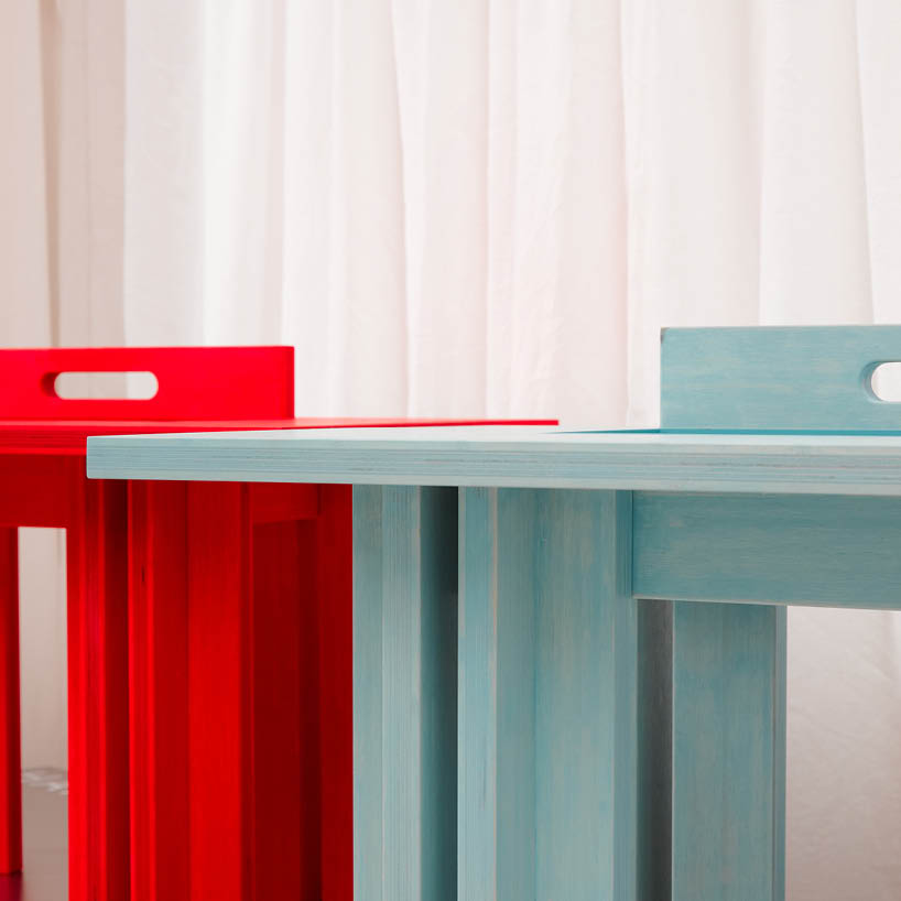 marek kounovsky designed the handle table a bamboo table for the young czech company frayer 1