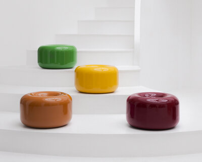 nostalgia for caramel candy inspires a ceramic collection of interior objects