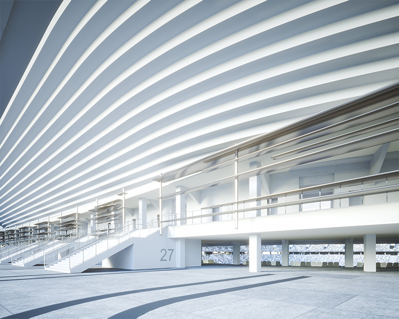 xi’an international football center opens its stadium bowl to the city through a porous form - 4