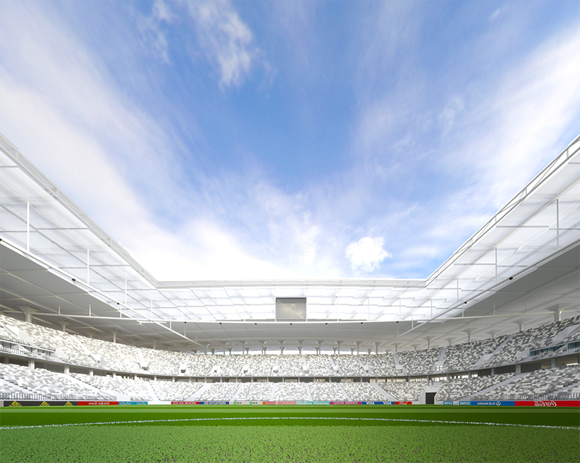 xi’an international football center opens its stadium bowl to the city through a porous form - 6