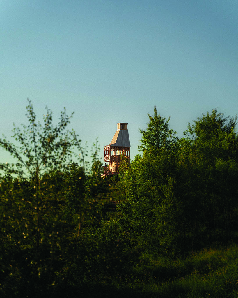 timber observation tower reinterprets kola bay's industrial shoreline in russia - 11