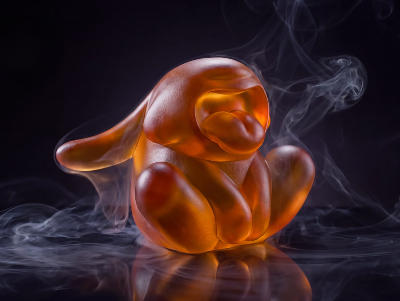 crystal animal sculptures freeze the open-mouthed gesture of a roar - 5