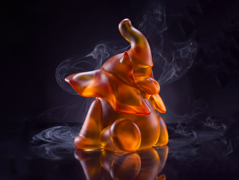 crystal animal sculptures freeze the open-mouthed gesture of a roar - 6