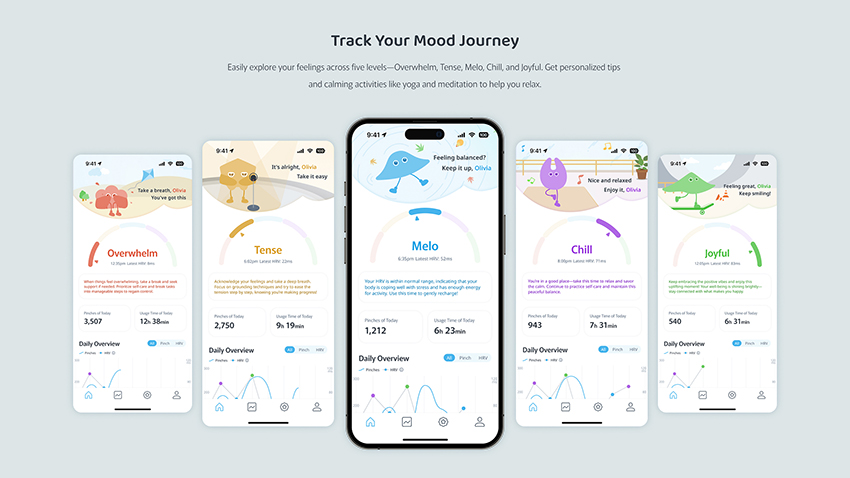 MELO bubble ring transforms fidgeting into an emotional interface - 9