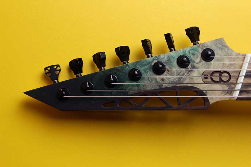 natural geometrics and organic variation inform omer deutsch's handcrafted guitars - 12
