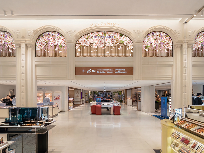 blooming graphics and floral installations take over shinsegae department store for spring - 8