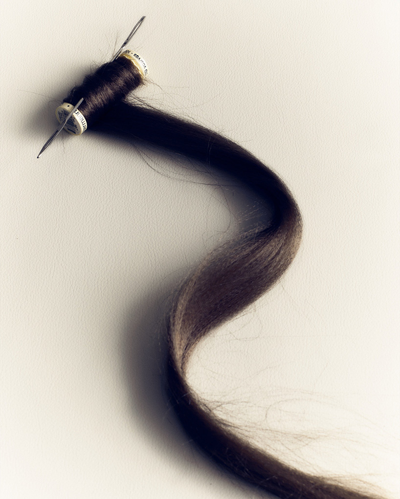 interlaced wood, metal, and fiber explore braiding as construction method in trenzar series - 10