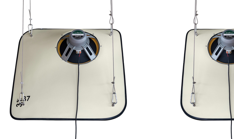 A-PQ 31.37: a suspended open-baffle loudspeaker system made from concrete canvas - 4